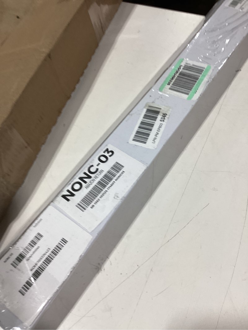 Condition photo showing New/Like New for Shower Arm with Flange 24 Inches Ceiling Mount Square Straight Extender Extension Pipe Replacement, Extra Long Shower Arm For Fixed Rain Shower Head or High Ceiling, Matte Black 24inch Black