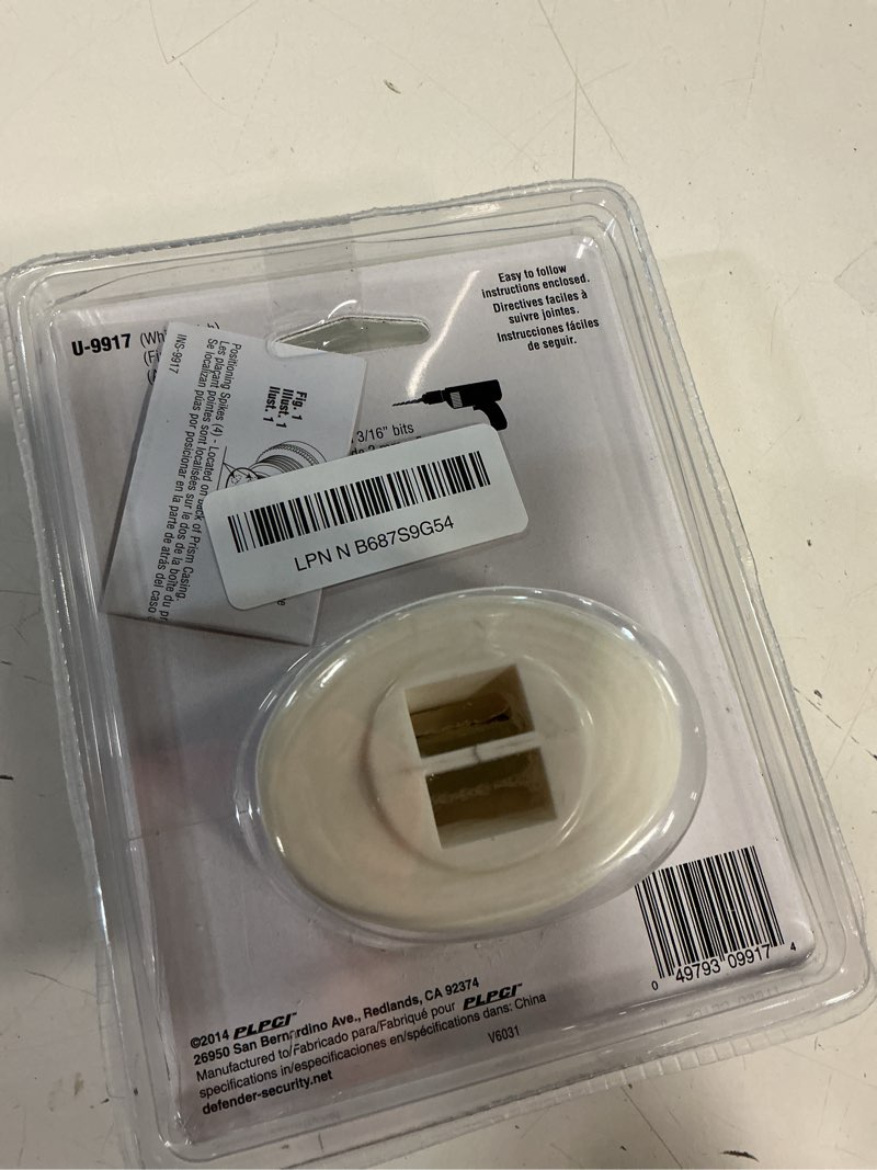 Condition photo showing As Is for prime-line u 9917 white, high-impact plastic, giant screen door viewer (single pack)