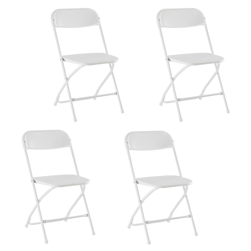 edx Folding Chair, Indoor Outdoor Portable, Stackable for Events, Offices, Weddings, Picnics and Restaurants