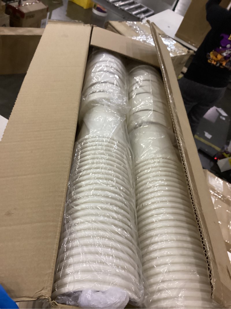 Condition photo showing New/Like New for DHG PROFESSIONAL 250 Sets White Paper Food Containers With Vented Lids, To Go Hot Soup Bowls, Disposable Ice Cream Cups (16oz)