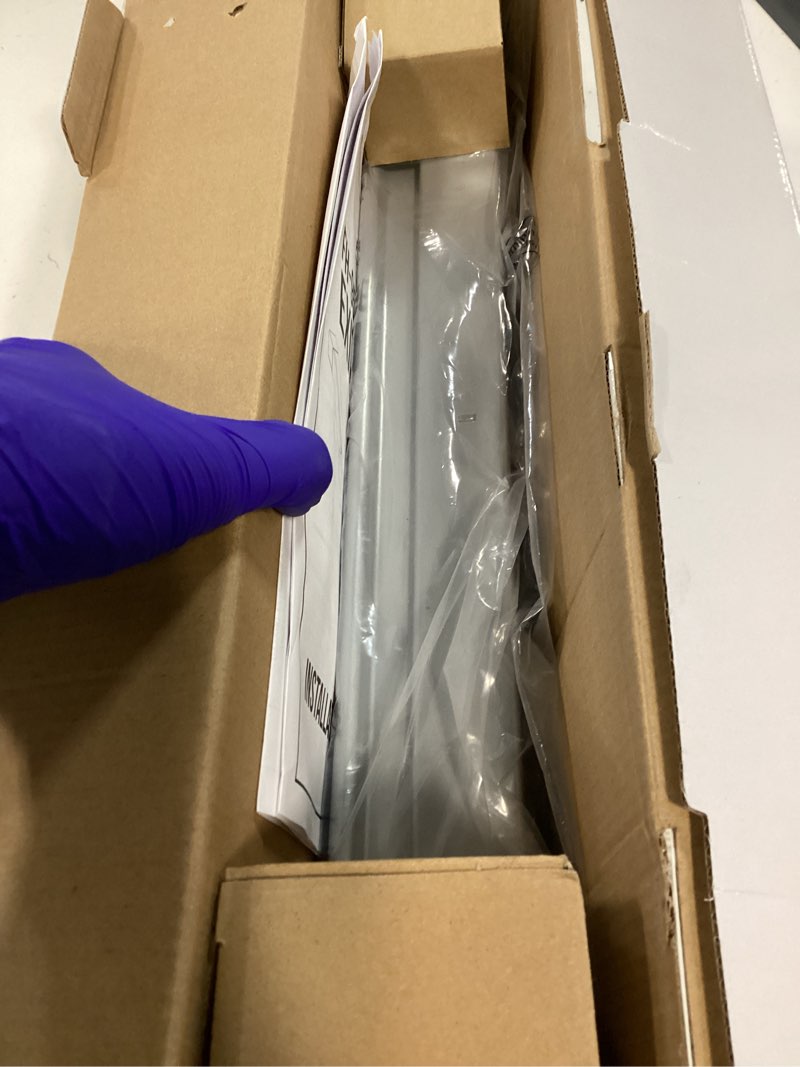 Condition photo showing As Is for fortstrong 31\" commercial push bar panic exit device (silver) - panic bars for exit doors with door