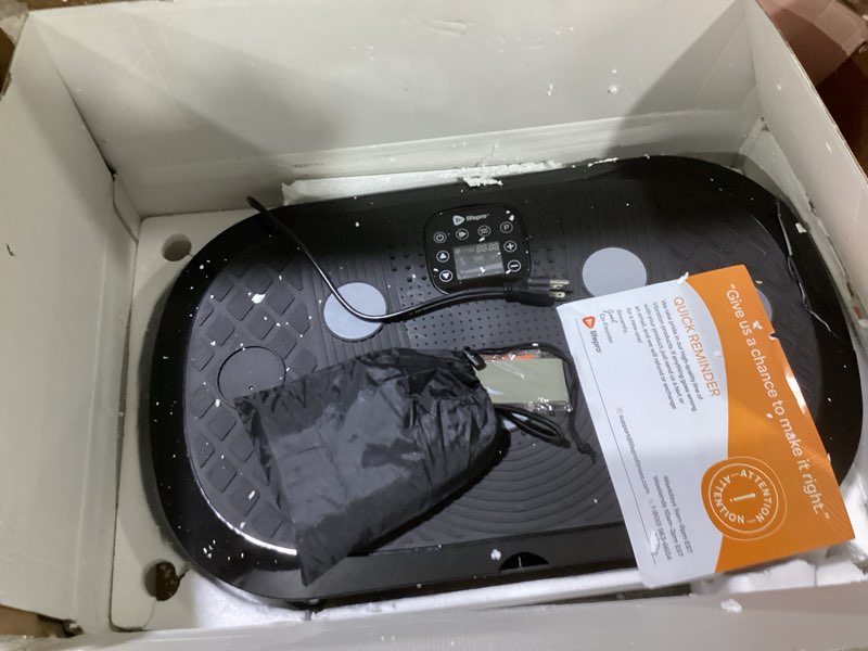 Condition photo showing As Is for Lifepro Vibration Plate Machines – Full Body Workout, Recovery & Lymphatic Drainage with 4D Motion, Silent Operation, Joint Support, & Triple Motor Technology for Circulation, Fat Burn & Toning Black-Plus