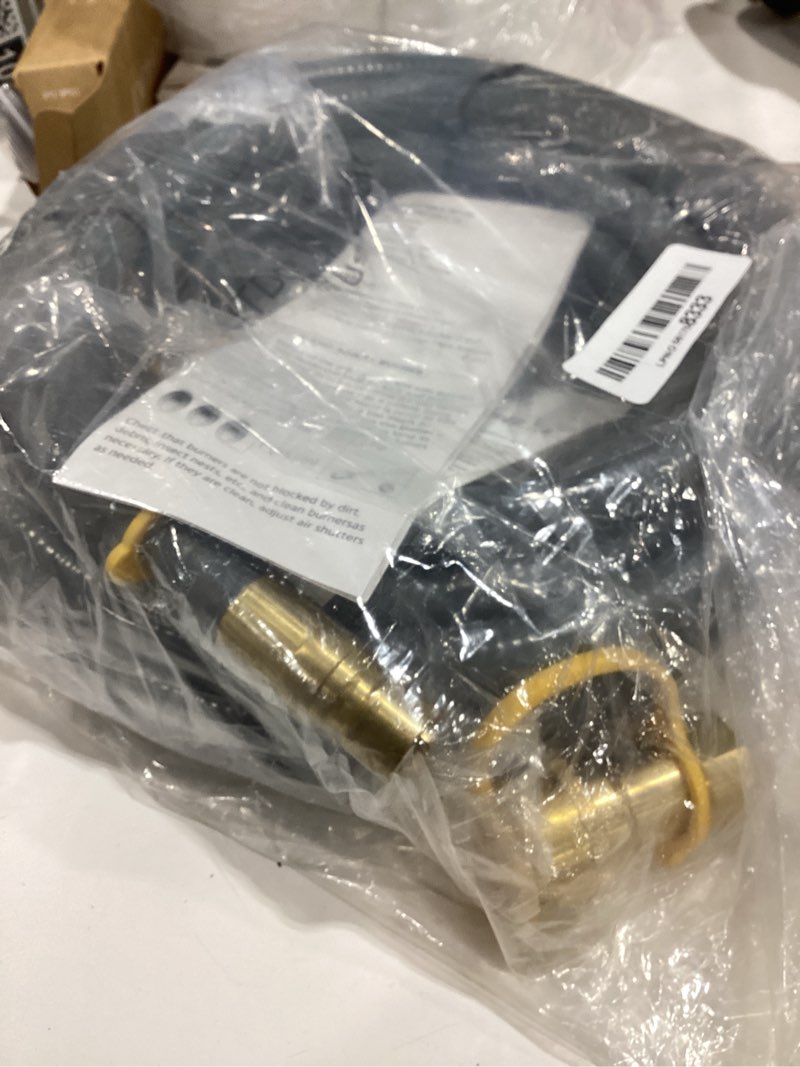 Condition photo showing Good Condition for 25 feet 1/2 inch natural gas hose with quick connect fittings, natural gas hose fit for bbqs? grills, pizza ovens, patio heater and more ng/propane appliance