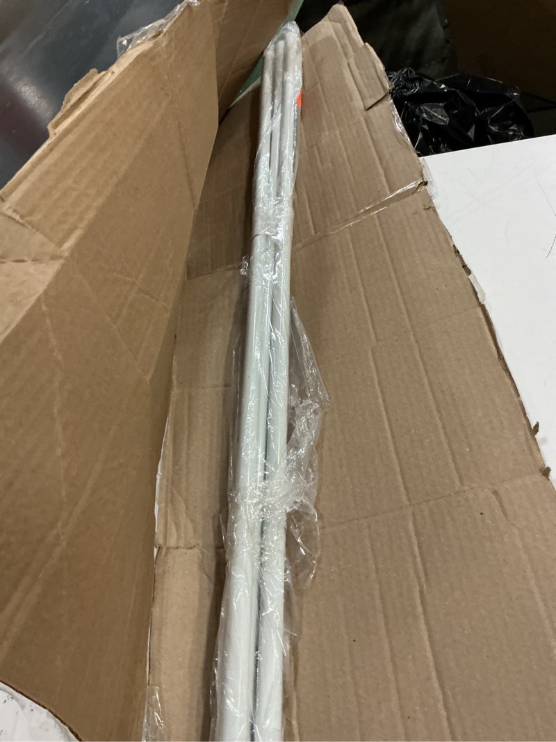 Condition photo showing Good Condition for 3 pcs spring tension curtain rod adjustable length 41-74 inches, no drilling, tension rod suitable for windows, bathroom, cabinets, wardrobes ?white) (white)