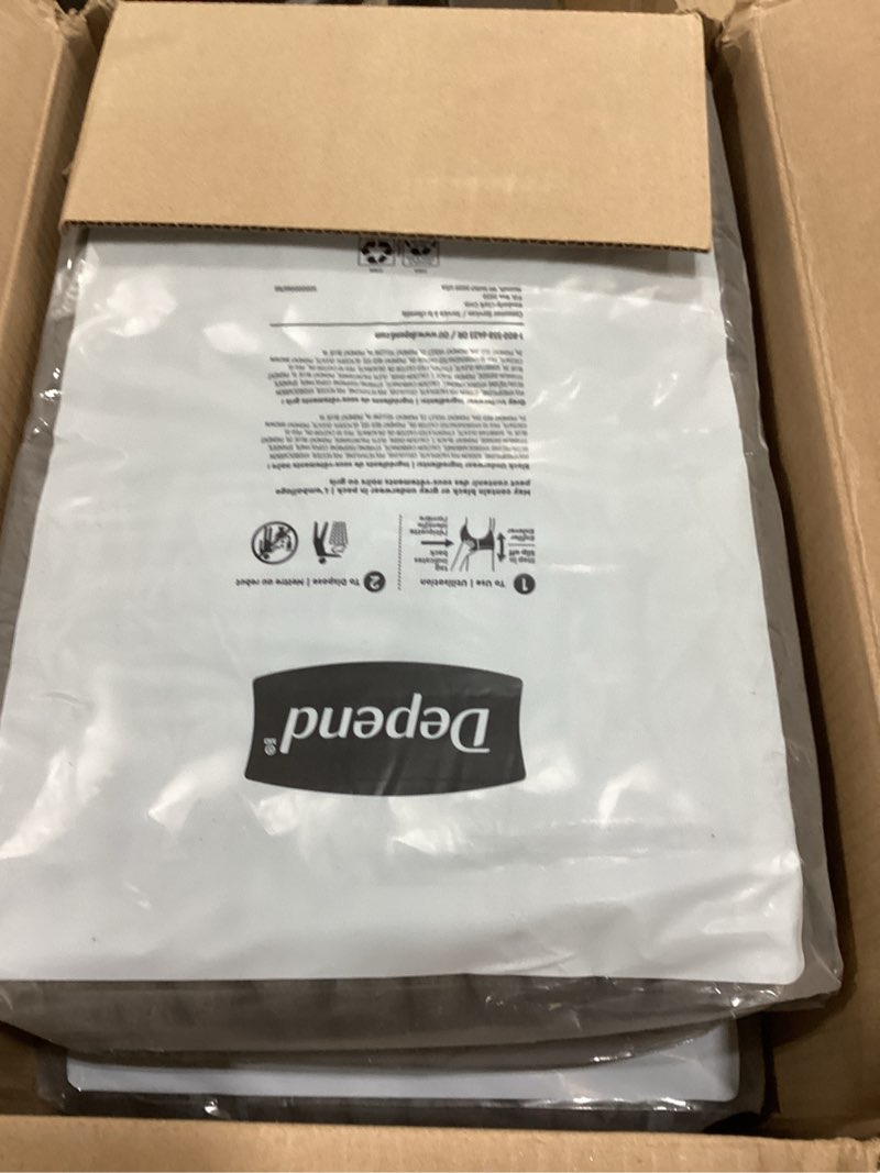 Condition photo showing Good Condition for Depend Guards Incontinence Pads for Men, Maximum Absorbency, 104 Count (2 Packs of 52), Packaging May Vary