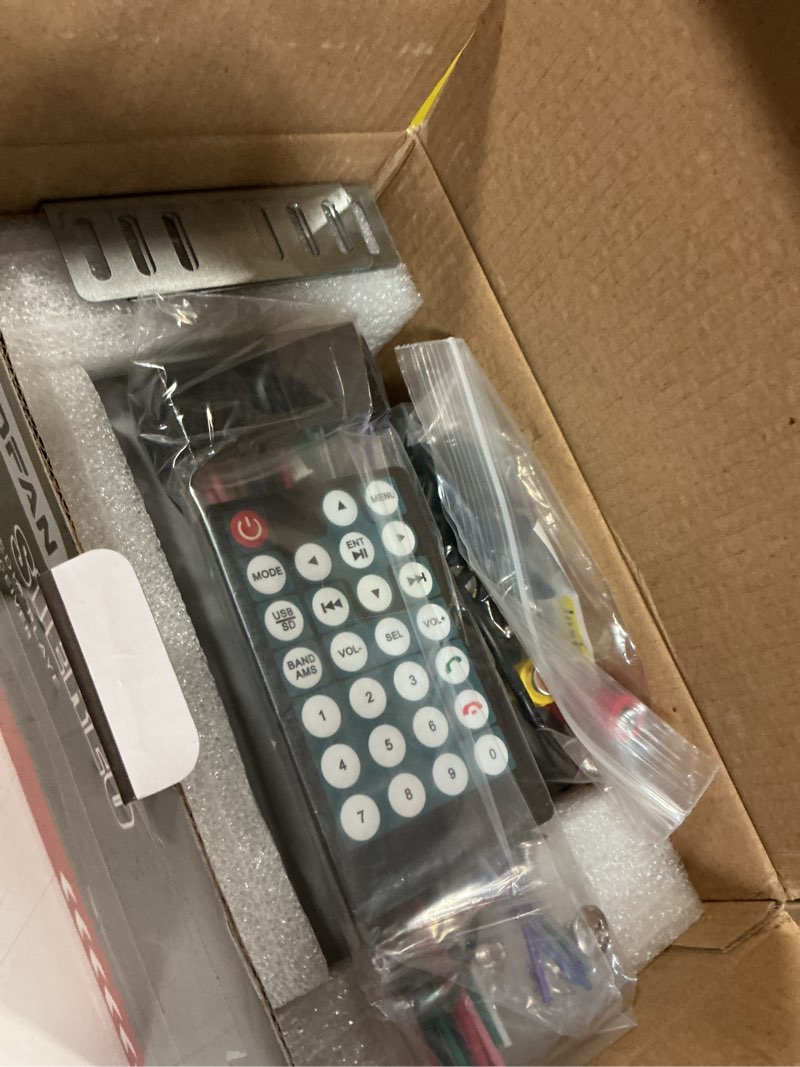 Condition photo showing Good Condition for leadfan double din car stereo with apple carplay and android auto,7 inch full hd touchscreen car radio bluetooth, car stereo with backup camera,support mirror link,steering wheel?usb/aux/subwoofer wired stereo+ camera