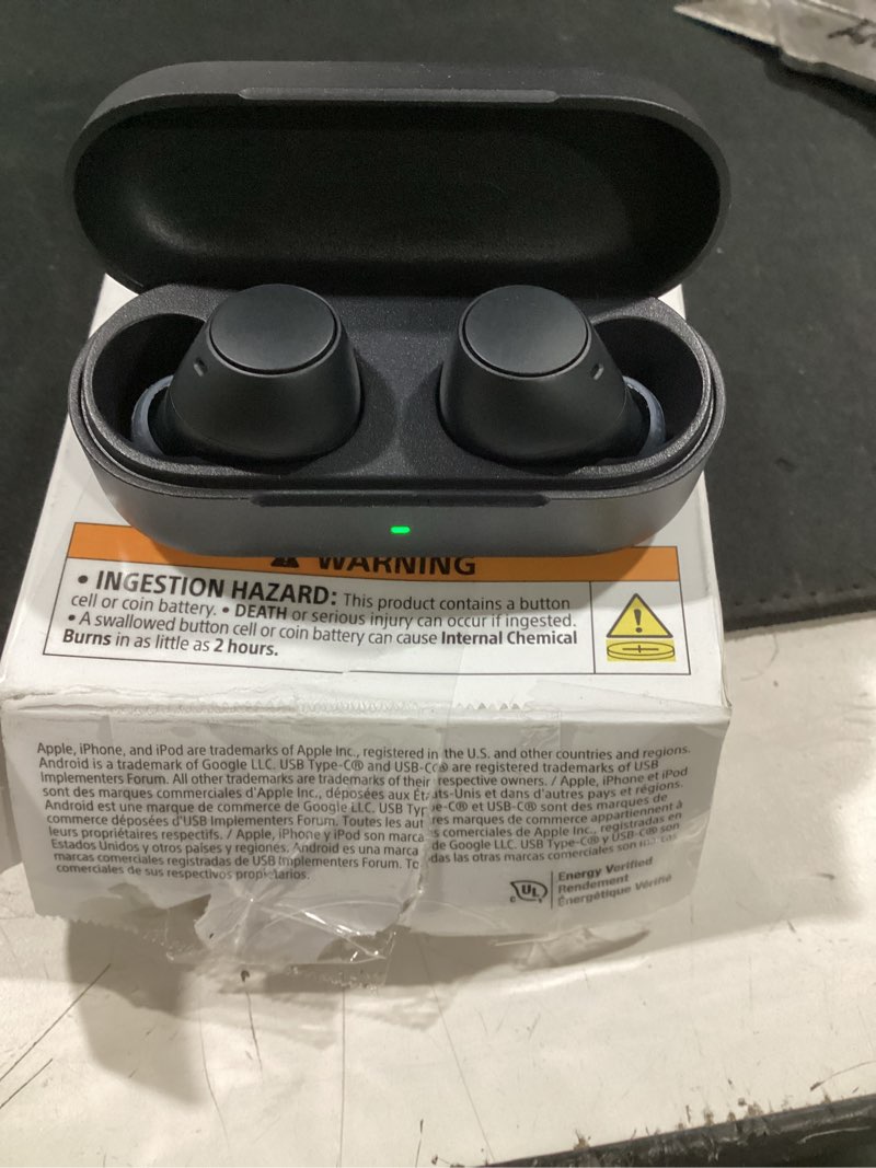 Condition photo showing As Is for sony wf-c510 truly wireless bluetooth earbud headphones, black | comfortable & compact fit, up to 22 hours of battery, multipoint connection, ambient sound mode. ipx4 water resistant