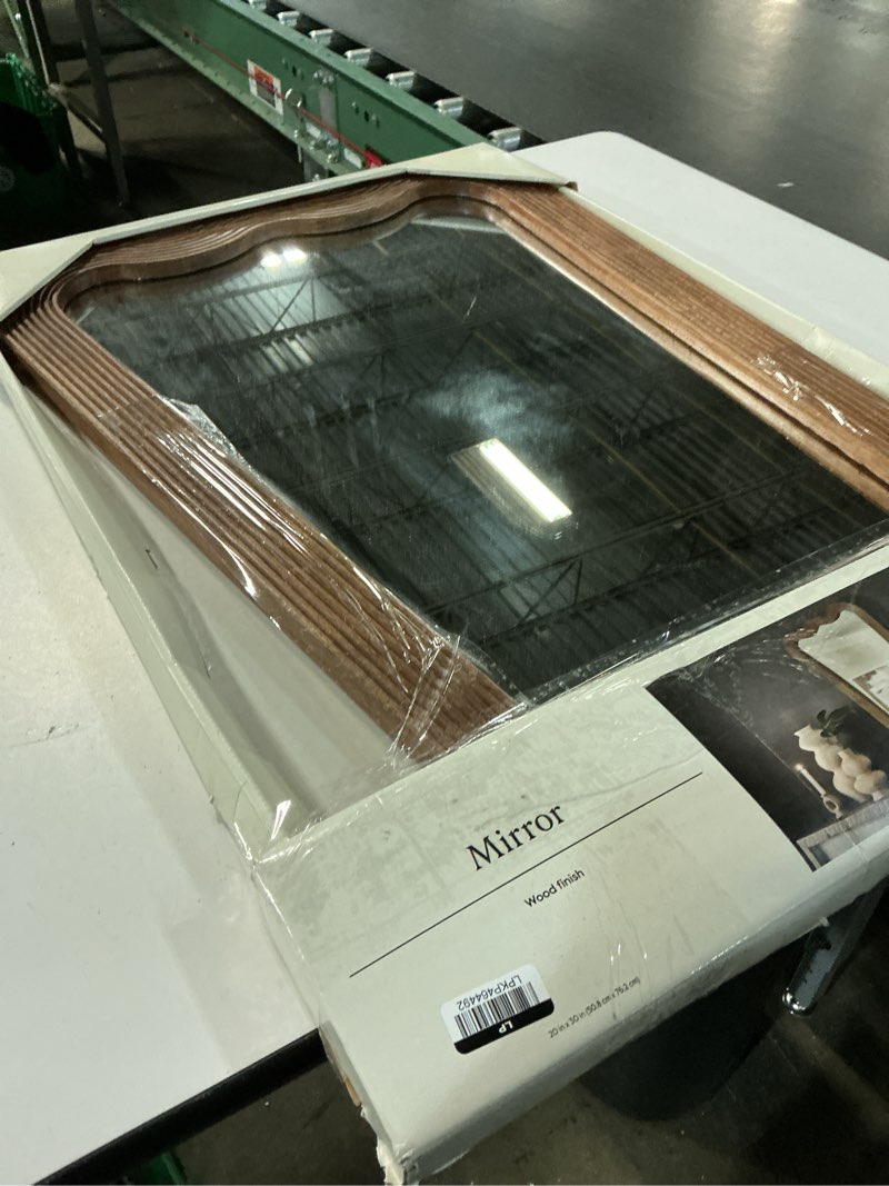 Condition photo showing Good Condition for 22"x30" ribbed wood wall mirror - threshold™
