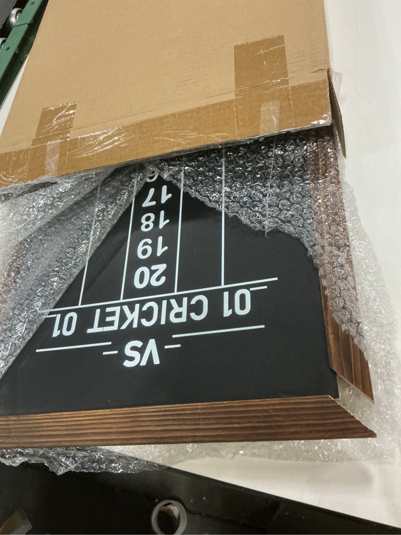 Condition photo showing As Is for Dart Scoreboard for Cricket and 01 Darts Games Darts Holder Wall Mount Wood Dartboard Accessories for Cricket and 01 Dart Games with Marker Black