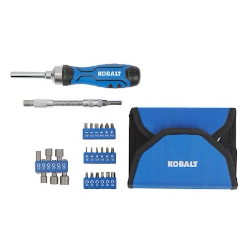 kobalt 27 -piece 3-in ratcheting multi-bit replaced combination tip screwdriver set