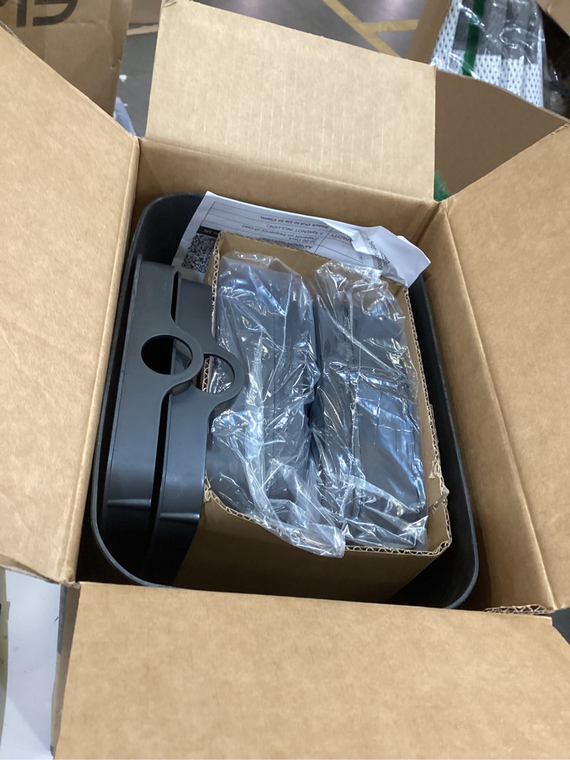 Condition photo showing As Is for 2 Pack 2.7 Gal Bathroom Trash Can with Lid, Automatic Trash Can Small Smart Garbage Can Touchless, Slim Motion Sensor Waterproof Plastic Trash Bins for Bedroom Office Kitchen Toilet Black