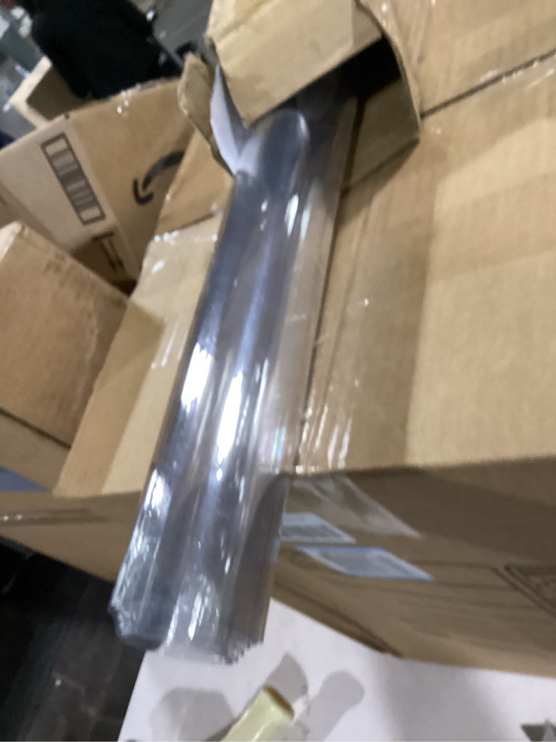 pvc table protector - clear vinyl plastic desk mat - waterproof wipeable - 18x55 inch - 1.5mm thick