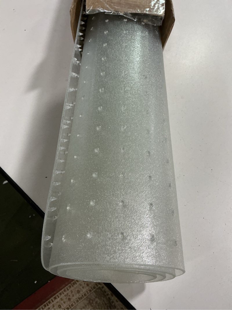 Condition photo showing Good Condition for Office Chair Mat for Carpet, 36" X 48" X 0.09" Desk Chair Mat for Carpet Floors, Clear and Thick Rolling Computer Chair Mats with Non-Slip Studded for Home and Office Low Pile Carpets