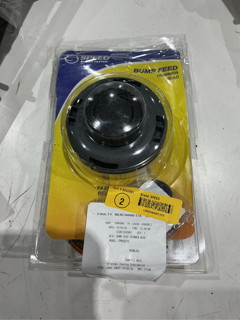 speed 0.095-in universal bump feed string trimmer replacement head
