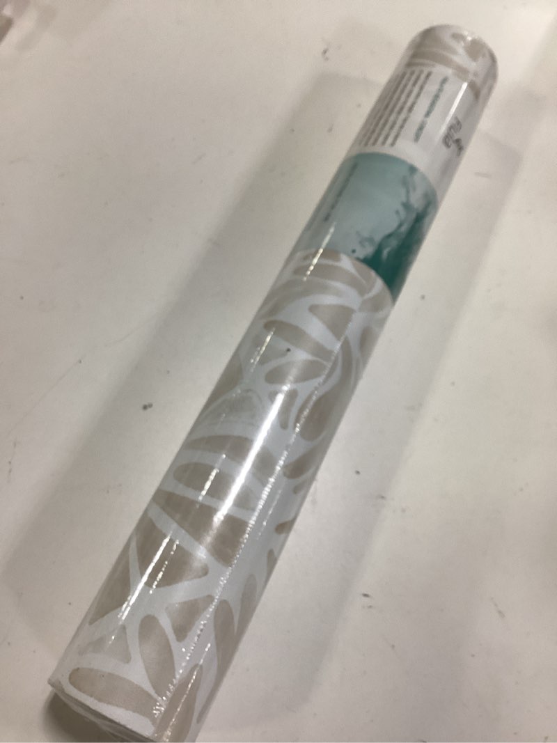 Condition photo showing New/Like New for Geometric Peel and Stick Wallpaper Boho 393 "x16.1 White and Gray Wallpaper White Contact Paper Removable Wallpapers for Bedroom Waterproof Removable Shelf Liner Decal Vinyl Roll 16.1" x 393" White and Gray