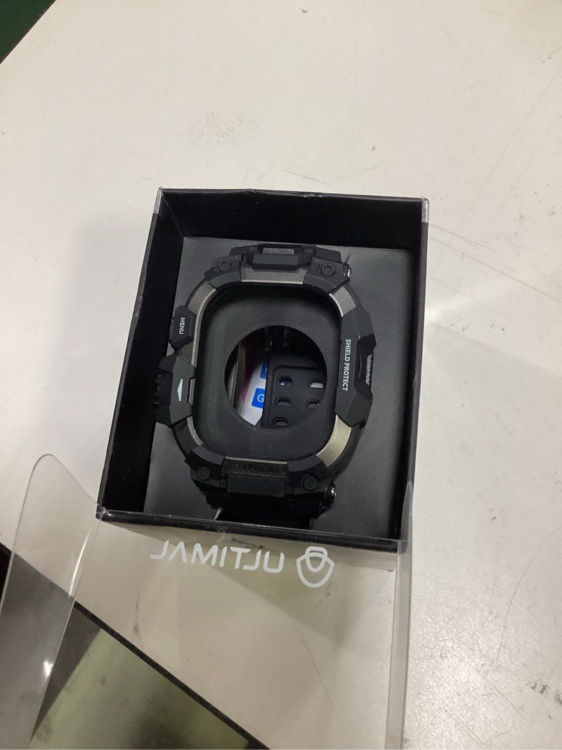 Condition photo showing Good Condition for ultimal rugged case with band for apple watch 49mm,compatible with apple watch ultra 3/2/1, military grade shockproof bumper cover for iwatch tactical band men (black, 49mm) black 49mm
