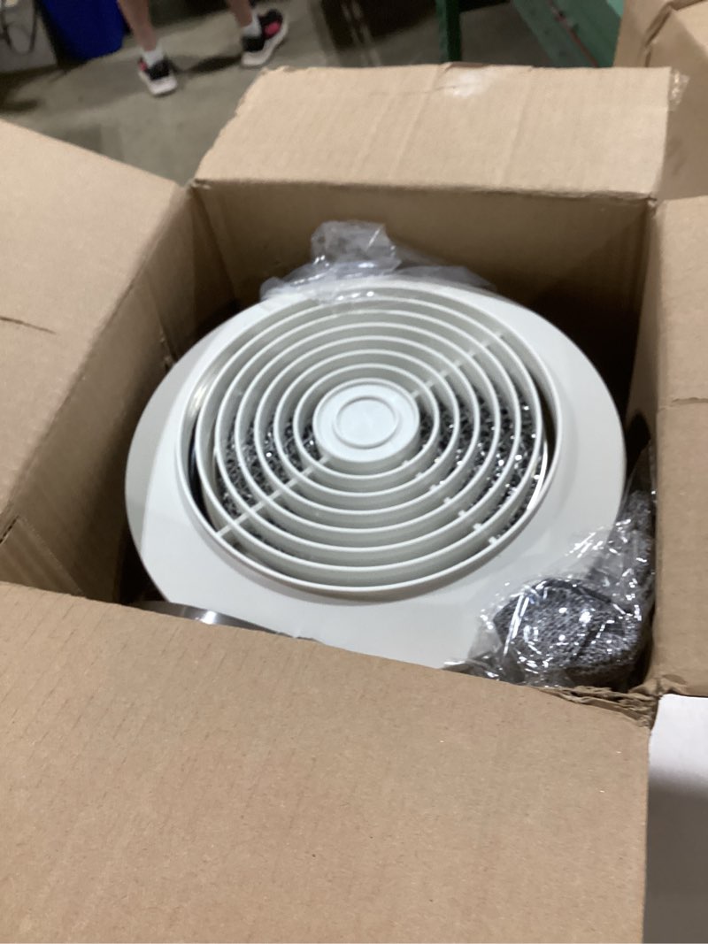 Condition photo showing Good Condition for 512m bathroom exhaust fan, 6 inch wall mounted kitchen exhaust fan with white grille, 80 cfm 4.0 sones, 15-inch retractable duct, garage fan, bathroom fan, attic fan