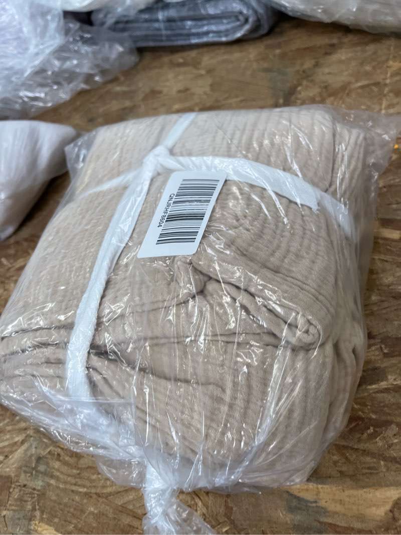 Condition photo showing Good Condition for organic airy gauze sham set, king, dune