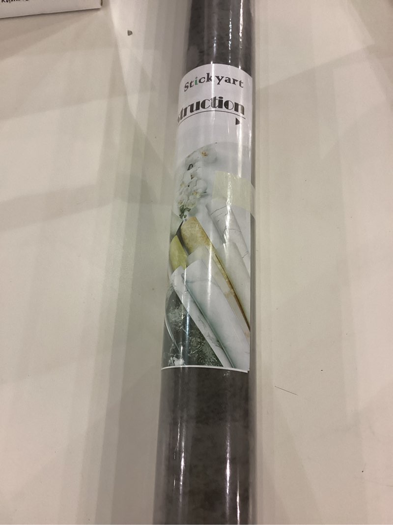 Stickyart 24"x160" Industrial Slate Grey Textured Wallpaper Peel and Stick Countertop Contact Paper 