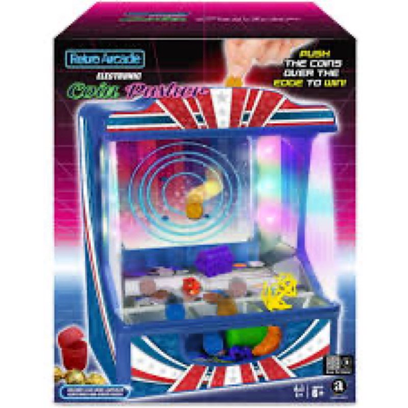Retro arcade coin pusher 