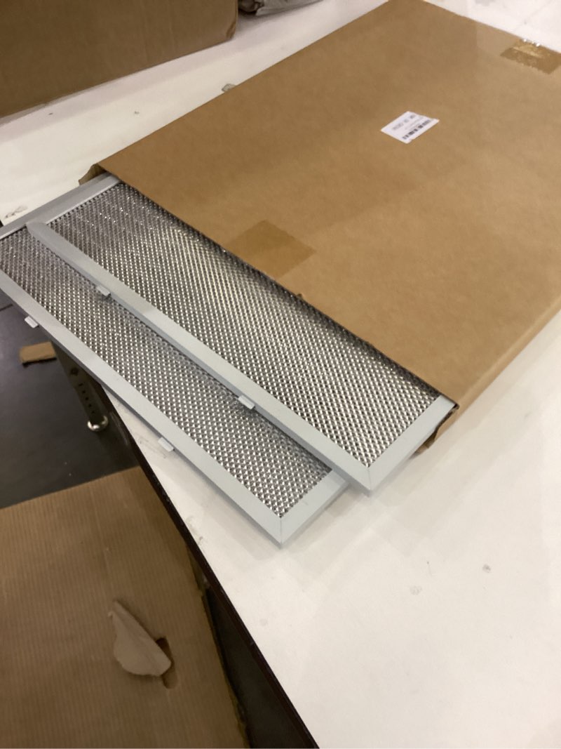 Condition photo showing Good Condition for 2-Pack Range Hood Filter Replacement fit for Vissani 30-inch Pyramid or WA0575 Wall Mount Range Hood, 5-Layer Aluminum Vent Filter?14.37x13.46x0.35inch?