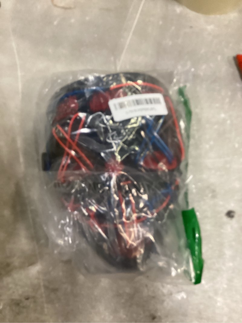 Condition photo showing Good Condition for Max Fun Halloween Mask Glowing Gloves for Halloween Costume Cosplay Party Led Light Up Scary Masks for Halloween Party A- Blue+red
