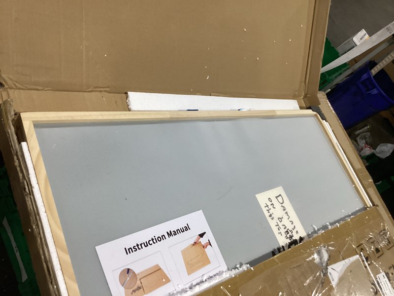 Condition photo showing As Is for all4jig 2000 pieces 2-in-1 tilting & rotating puzzle board for adults gifts, wooden jigsaw puzzle table with 4 drawers, 28.5" x 40.1" portable board with lazy susan and cover metal large-2000pcs