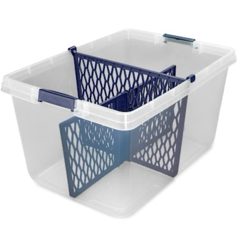  project source x-large 16.5 -gallons ( 66 -quarts ) blue divider