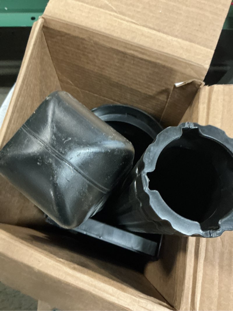 Condition photo showing As Is for architectural mailboxes harrison™ rust-proof plastic post mounted mail box for outside with post, bronze, medium curbside mailbox, usps approved for residential delivery