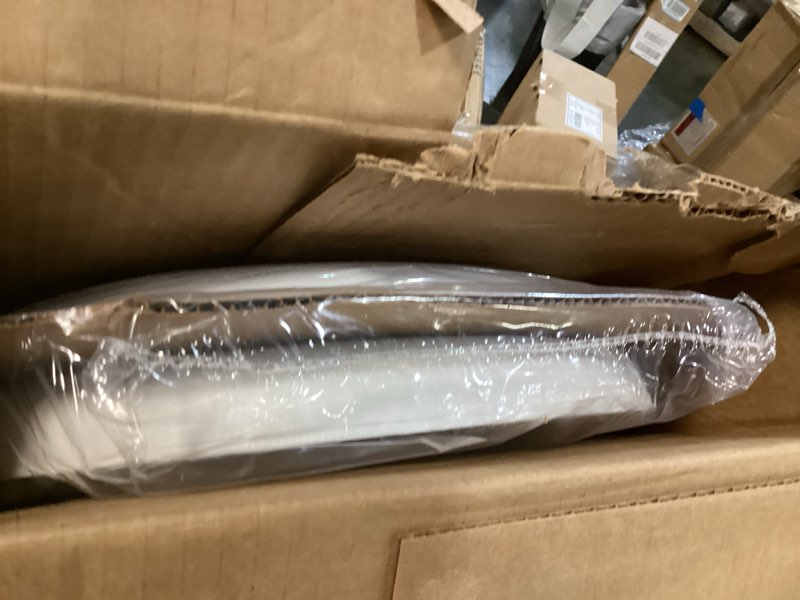 Condition photo showing Good Condition for Mayfair Padded Toilet Seat, Cushioned Soft Vinyl over Wood Core Seat, Secure Hinges, Easy Clean, Made in USA, Round, White Round White Toilet Seat