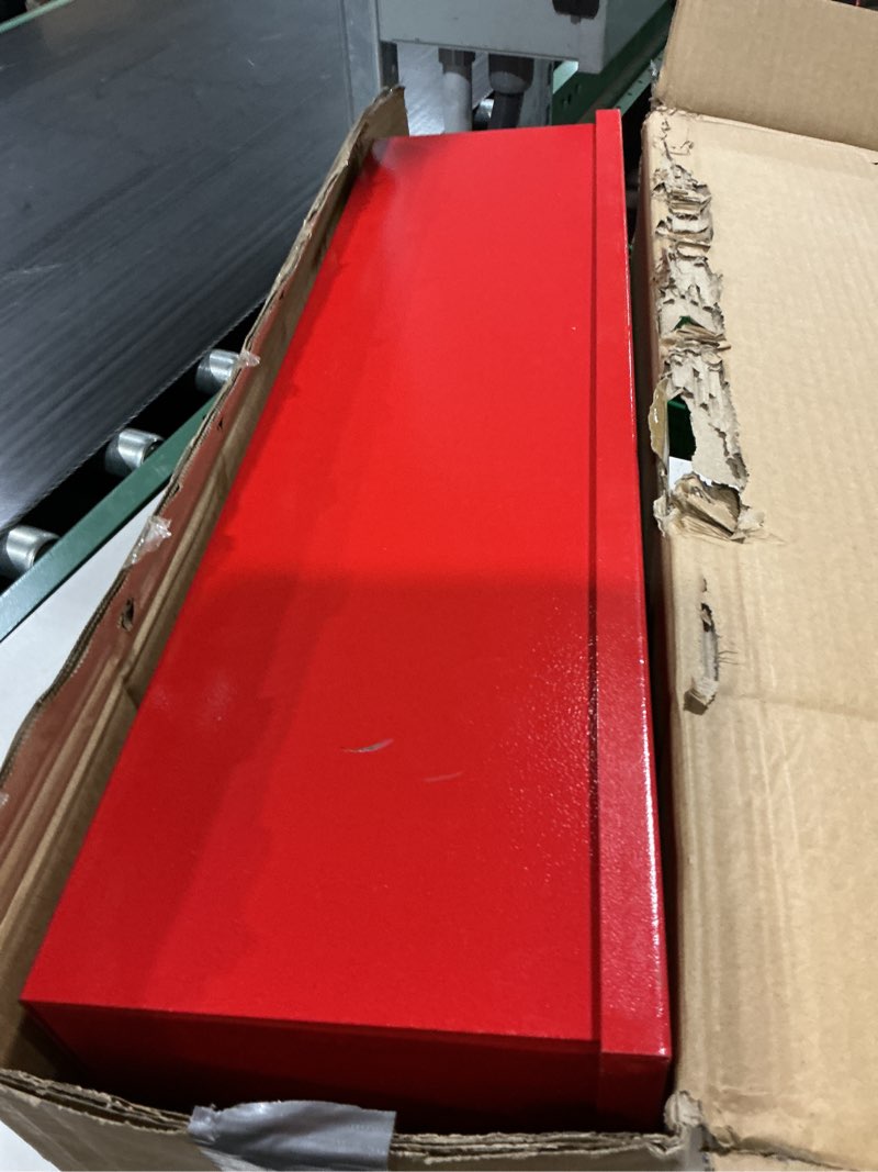 Condition photo showing Good Condition for fire extinguisher cabinet for 10 lb extinguisher, wall mount steel red