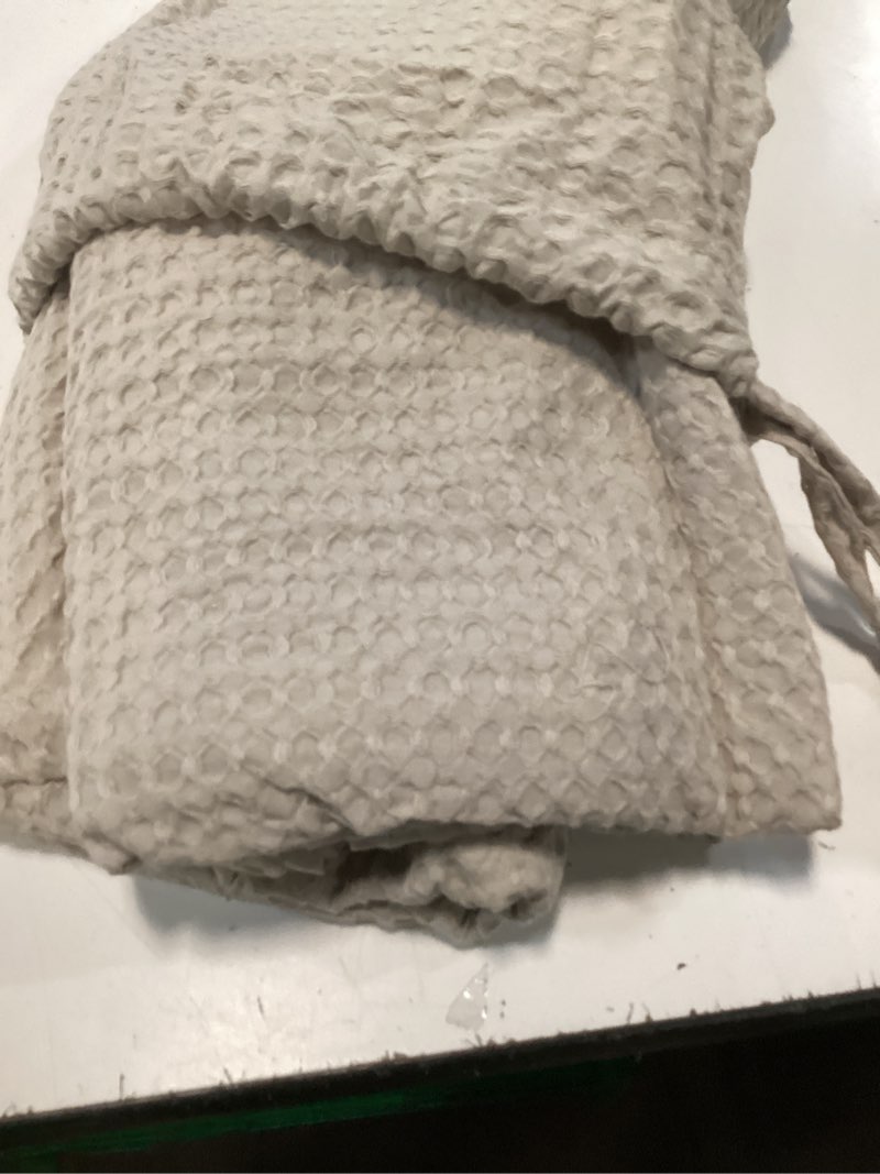 Condition photo showing Good Condition for organic luxe honeycomb sham set, king, sand
