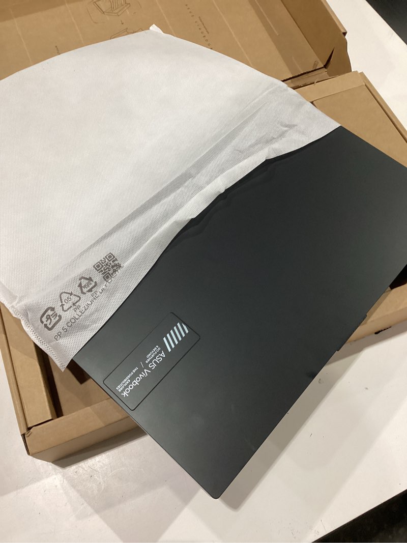 Condition photo showing New/Like New for ASUS Vivobook Go 15.6” FHD Slim Laptop, AMD Ryzen 3 7320U Quad Core Processor, 8GB DDR5 RAM, 256GB SSD, Windows 11 Home, Fast Charging, Webcam Shield, Military Grade Durability, Black, E1504FA-AB34