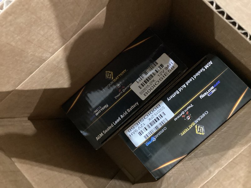 Condition photo showing New/Like New for CB CHROMEBATTERY 12V 9AH Sealed Lead Acid (SLA) Rechargeable Battery – 2 Pack – F2 Terminal – Deep Cycle Design – for UPS, Alarm Systems, Emergency Lighting, Scooters, Medical & Solar & More