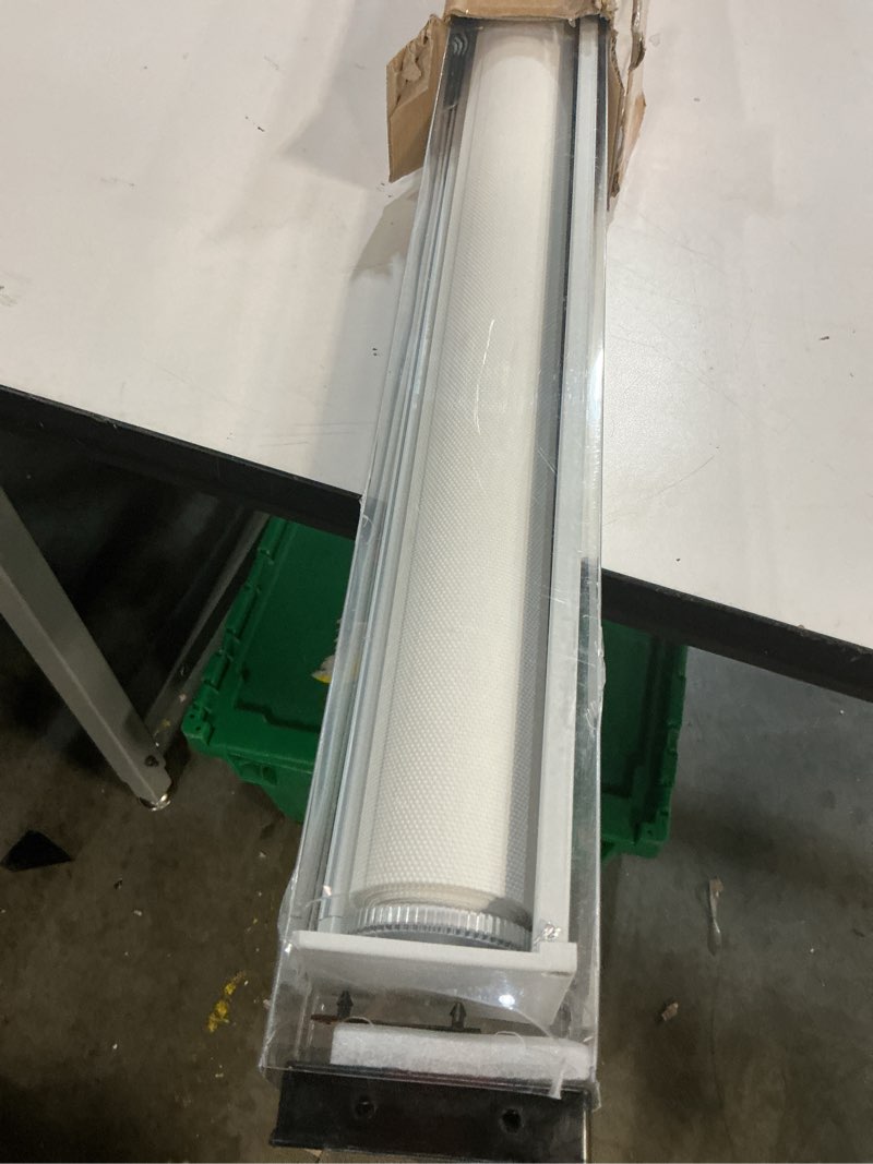 Condition photo showing Good Condition for AOSKY Light Filtering Roller Shades Cordless Blinds for Windows, 1% Openness Free-Stop Shades with Valance, Thermal Insulated Fabric, UV Protection, Natural Woven Blinds?38" W x 72" H, White? White 38"W x 72"H