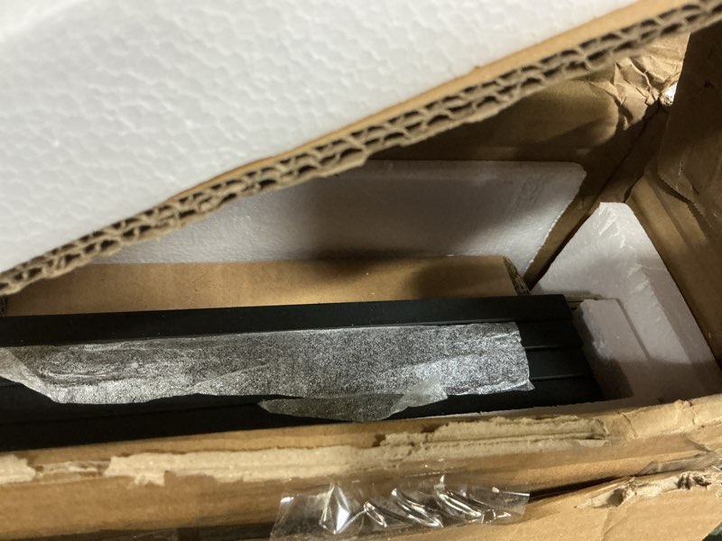 Condition photo showing Good Condition for fotosok 8-tier media tower rack, 11.6 x 9.3 x 70.9 inches cd dvd slim storage cabinet with adjustable shelves, tall narrow bookcase display bookshelf for home office, black 1 black