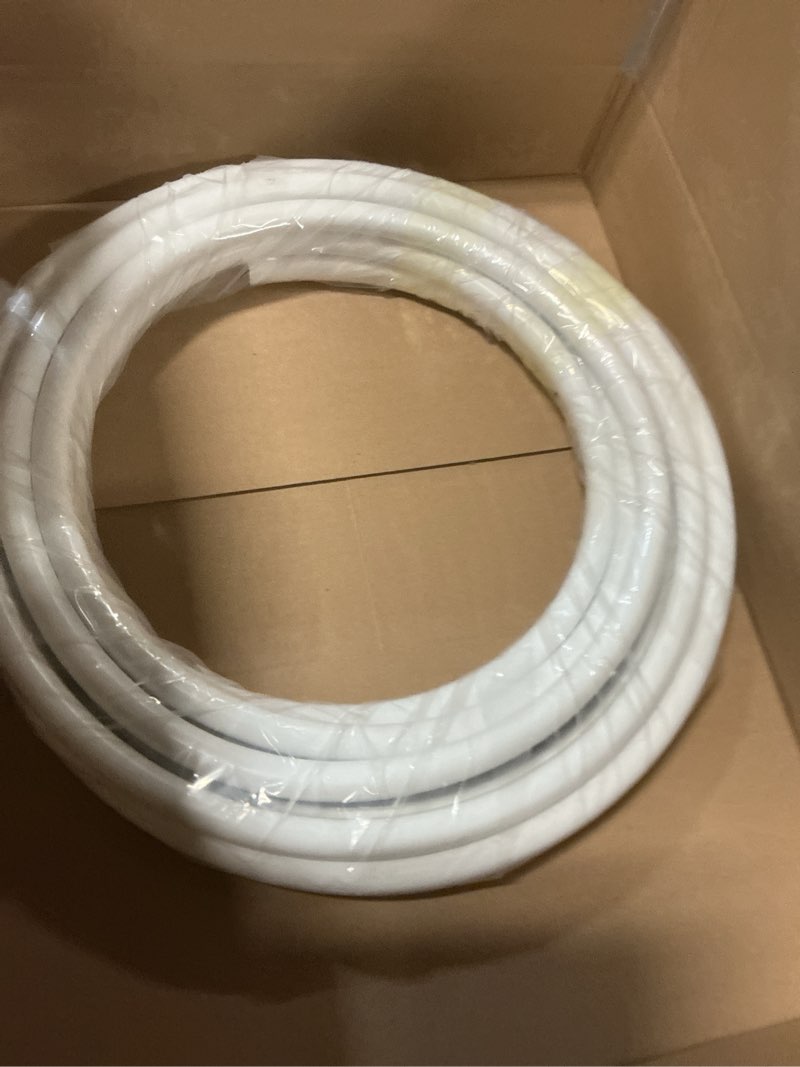 Condition photo showing item condition for 32ft 20mm Original Flexible Pipe for crafts, Extra Durable design, Tube Pipe for Fake Flowers, Prop Building, Balloon Arches, Stem Tubing for Floral Wedding Decor, DIY Arts & Craft 20mm White
