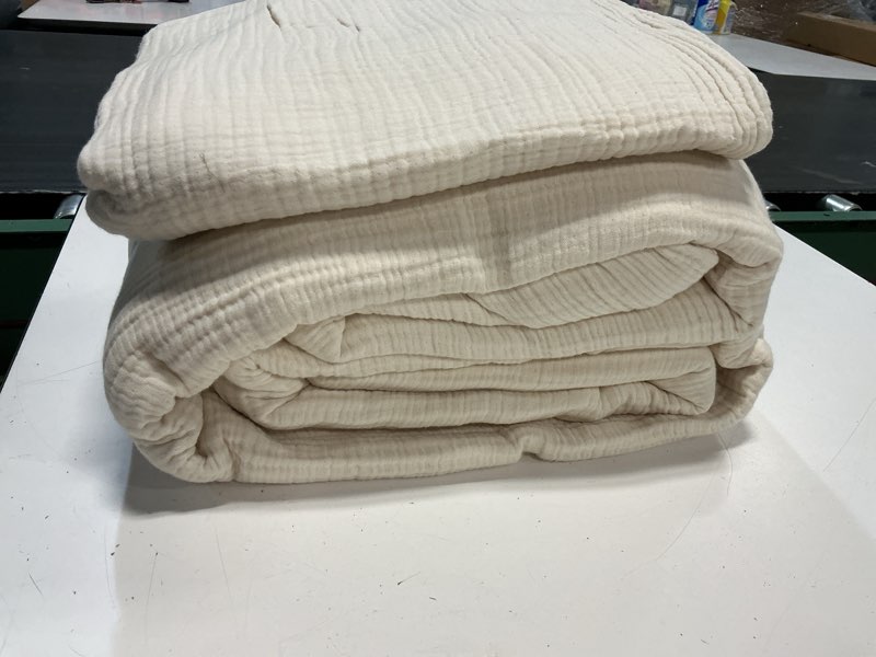 Condition photo showing Good Condition for quince organic cotton gauze duvet cover set 3 pieces size/queen