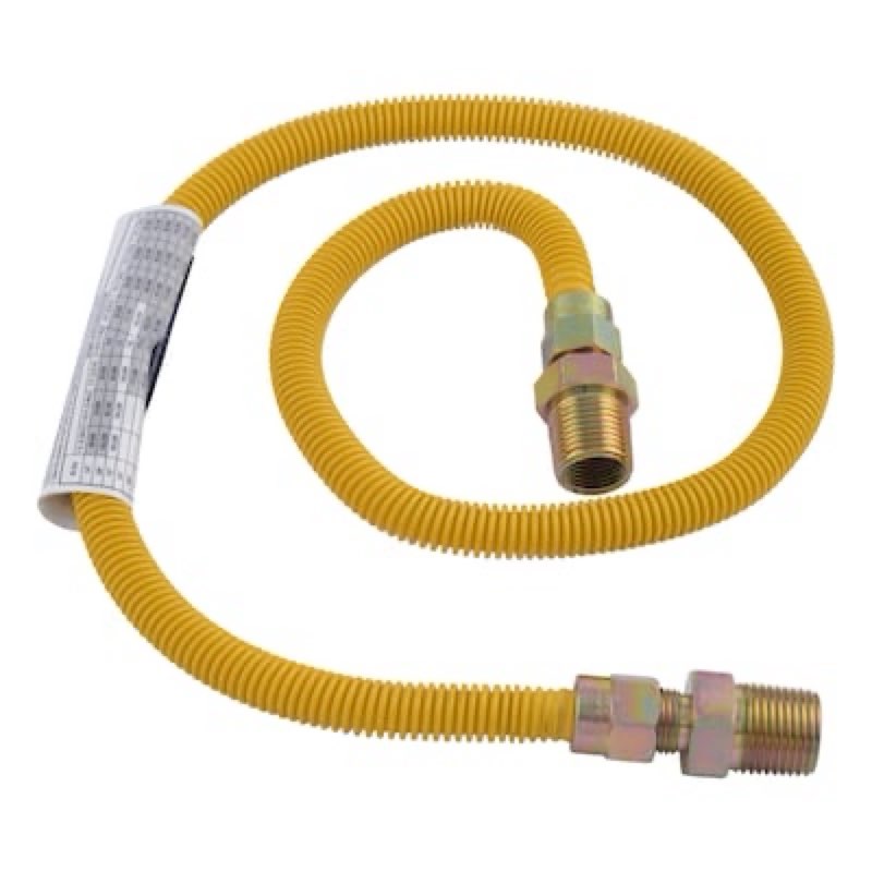 EASTMAN 36-in 1/2 -in MIP Inlet x 1/2 -in MIP Outlet Stainless steel Gas connector