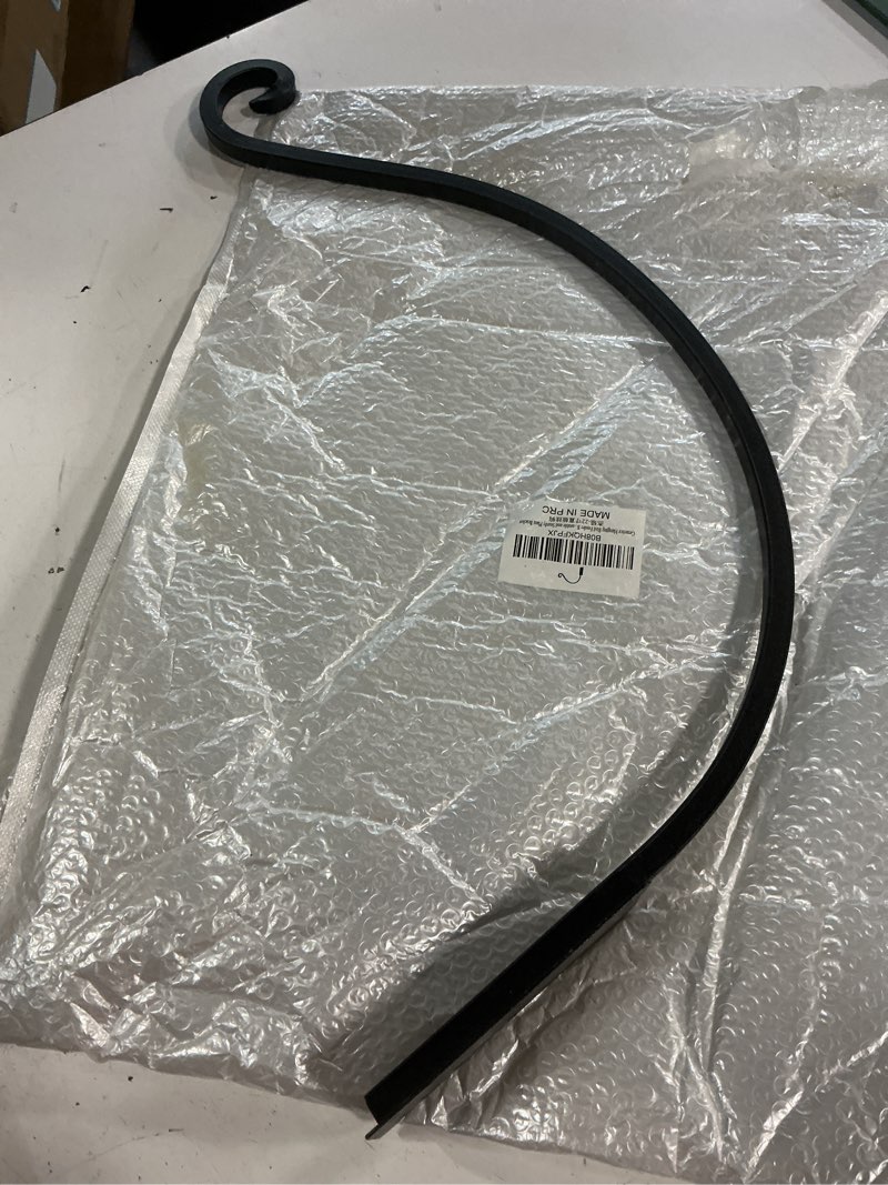 Condition photo showing Good Condition for heavy duty plant hanger bracket (8\\\"/black) -1 packs, 35lbs weight capacity - outdoor hand-forged hanging plant bracket durable and stable bird feeder hanger 1a-8“