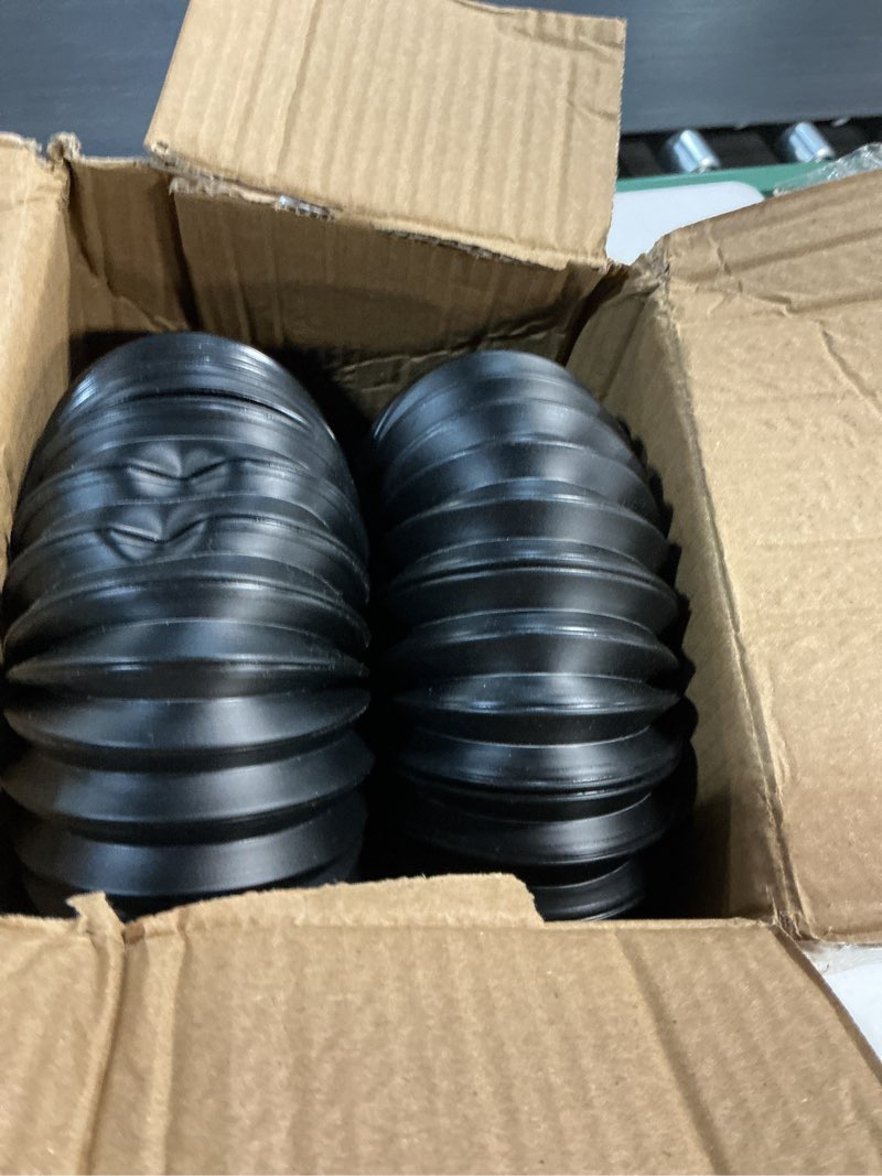 Condition photo showing Good Condition for 7ft long gutter downspout extensions, outer diameter 3" gutter extensions for downspout,flexible drainage pipe suitable for 2"×3" and 3"×4" downspout,flexible pipe stretched length 7ft (2 pack) brown-2-pack