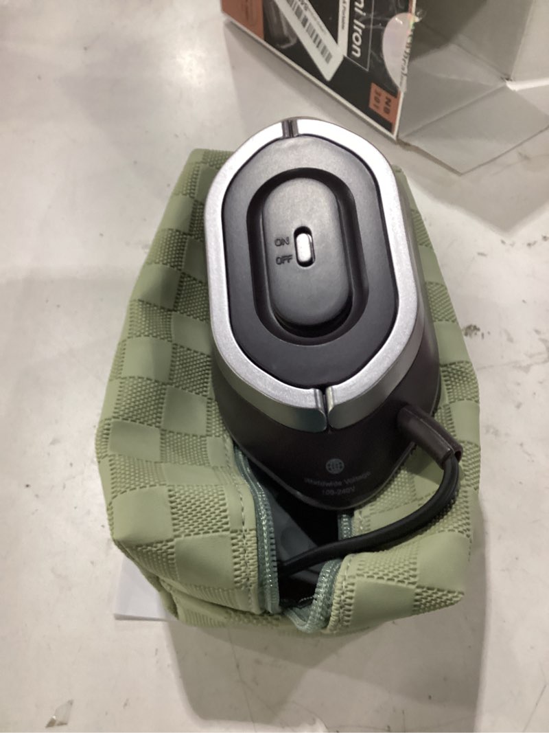 Condition photo showing Good Condition for newbealer travel iron with global voltage, 100-240v mini dry iron for clothes (no steam), max 300w, 60s heat up, 302? non-stick ceramic soleplate, 0.8lbs ultra-lightweight (brown)