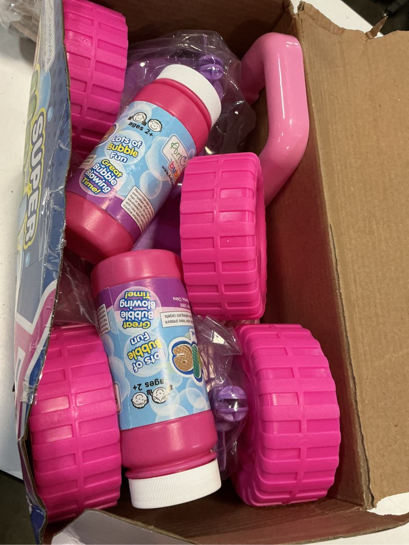 Condition photo showing Good Condition for artcreativity bubble lawn mower for toddlers 1-3, bubble machine for 1-year-old girl gifts, toddler outdoor toys for 2-year-old girl birthday gift, push summer gardening toys for toddlers age 1 2 3 +