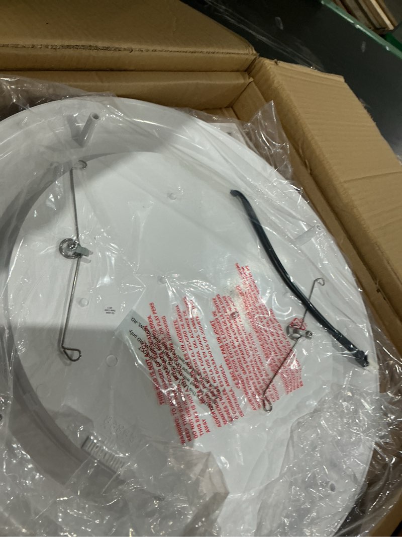 Condition photo showing Good Condition for 100cfm round bathroom ventilation fan: quiet 1.2 sones ceiling mount exhaust fan combo with integrated led light, 5cct selectable, dimmable, wet rated, etl certified