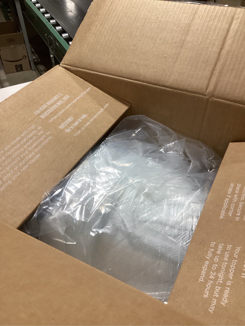 Condition photo showing As Is for Tempur-Pedic TEMPUR-Adapt + Cooling 3-Inch Twin Mattress Topper Medium Luxury Premium Foam, Washable Cover, Medium Cooling Topper,white Twin 3" + Cooling