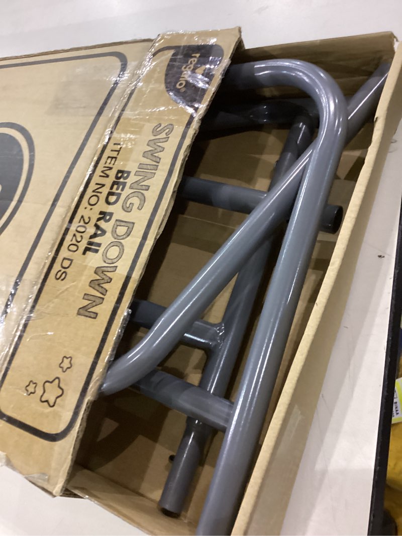 Condition photo showing As Is for Regalo Swing Down Bed Rail Guard, with Reinforced Anchor Safety System 43 Inch