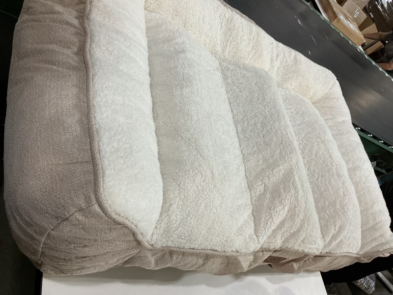 Condition photo showing Good Condition for Bedsure XL Orthopedic Dog Beds Large Sized Dog - Extra Thick Supportive Dogs Couch with Waterproof Washable Cover, Extra Large Comfort Pet Bed Sofa with Soft Plush Sherpa and Nonskid Bottom, Beige 42"L x 30"W x 9.5"Th Cream