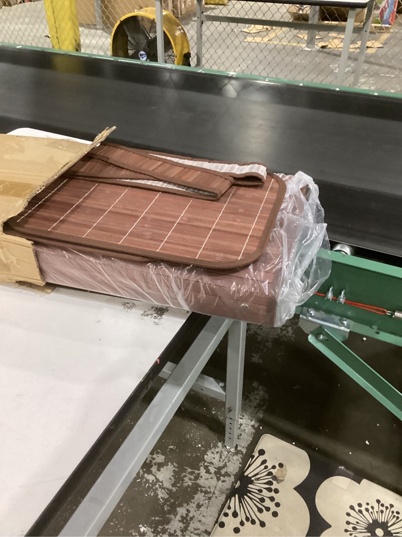 Condition photo showing New/Like New for 2 Pack Bamboo Slim Trash Can with Lid, 21 Gallon Large Rectangular Trash Bin, Foldable Slim Garbage Can Bamboo Waste Basket for Bathroom Bedroom Office Home Salon Spa (Brown) 23.6×15.8×11.8inches Coffee 2