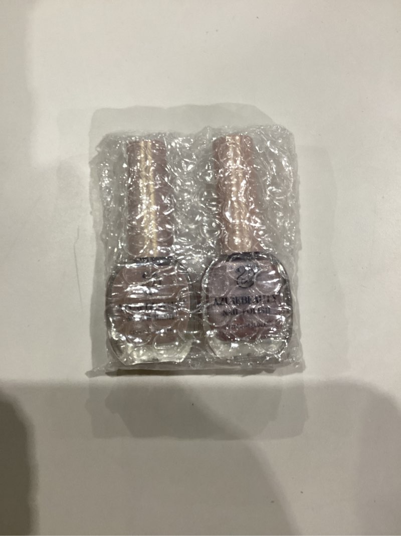 Condition photo showing As Is for AZUREBEAUTY Nude Nail Polish Set, Vegan Light Brown Nail Polish Quick Dry Natural Infinite Shine Nail Lacquer Fingernail Polish Strengthening Treatment Kit Salon-Quality for Women 2 PCS 0.34 oz Each