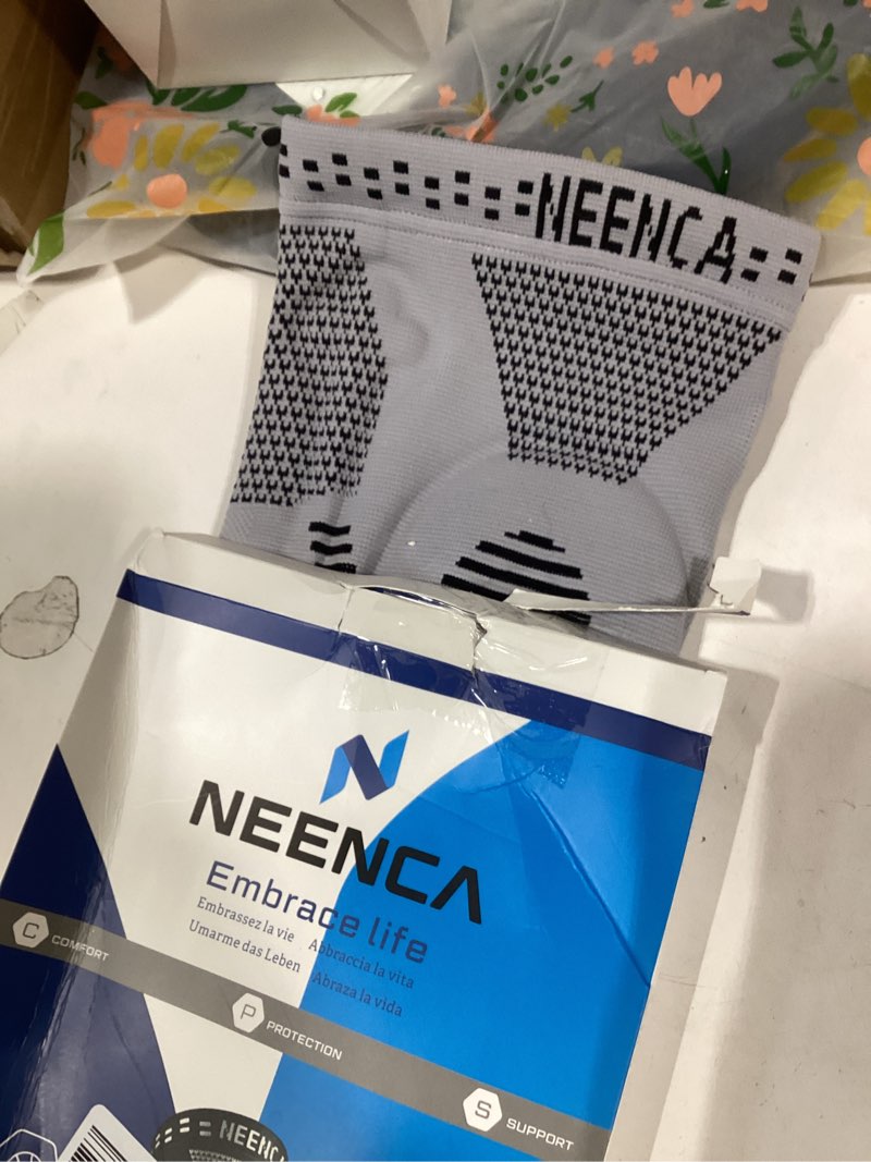 Condition photo showing Good Condition for NEENCA Professional Knee Brace for Pain Relief, Medical Knee Support with Patella Pad & Side Stabilizers, Compression Knee Sleeve for Meniscus Tear, ACL, Joint Pain, Runner, Workout - FSA/HSA Eligible Large Gray
